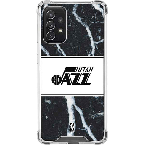 NBA Utah Jazz Marble Galaxy A72 5G Clear Case